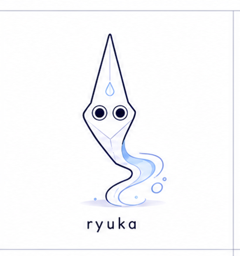 りゅうか character design