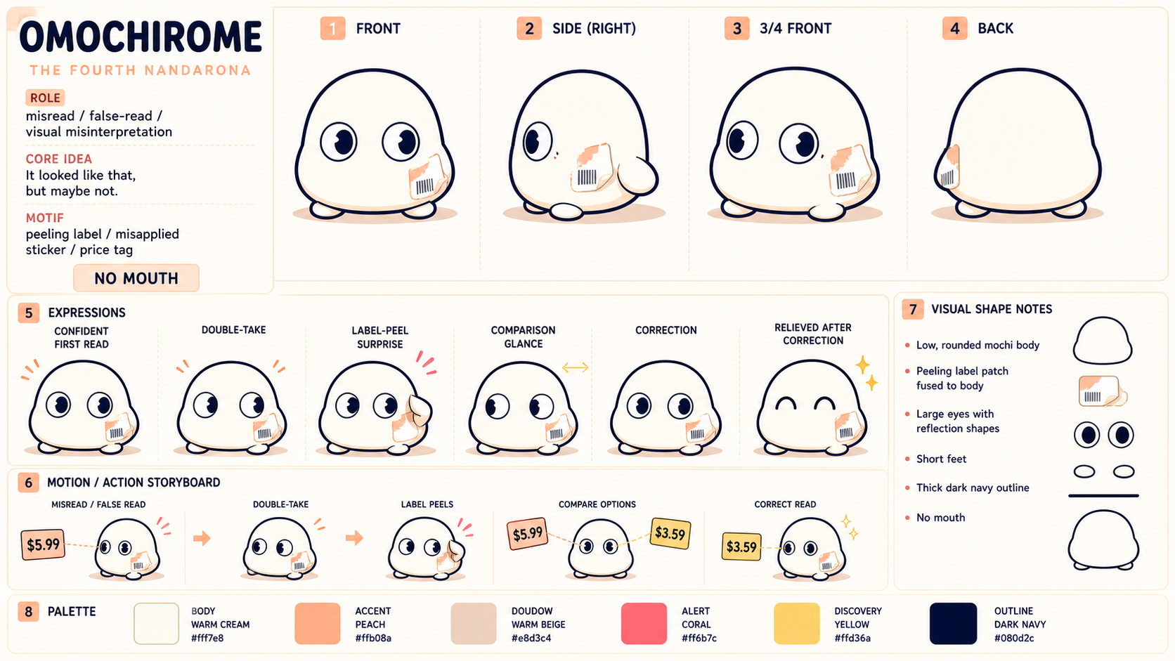 おもちろめ character design