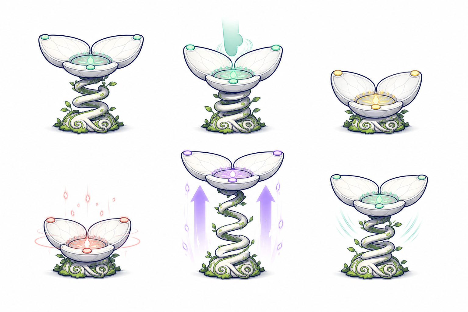 Hanetsubo 6-state official expression and pose sheet
