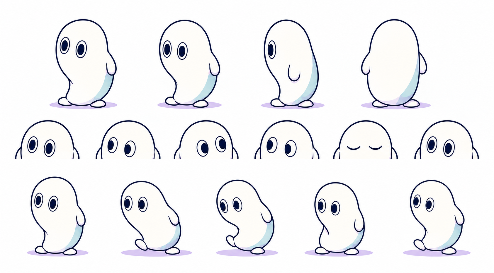 Modorimi 6-state official expression and pose sheet