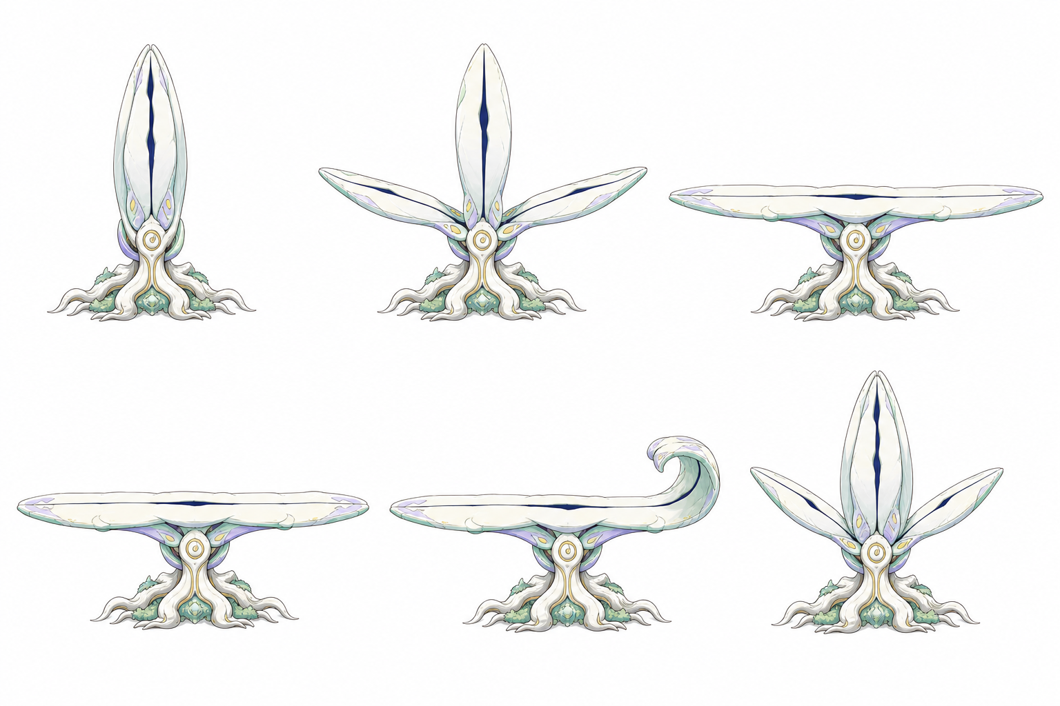 Nobiba 6-state official expression and pose sheet
