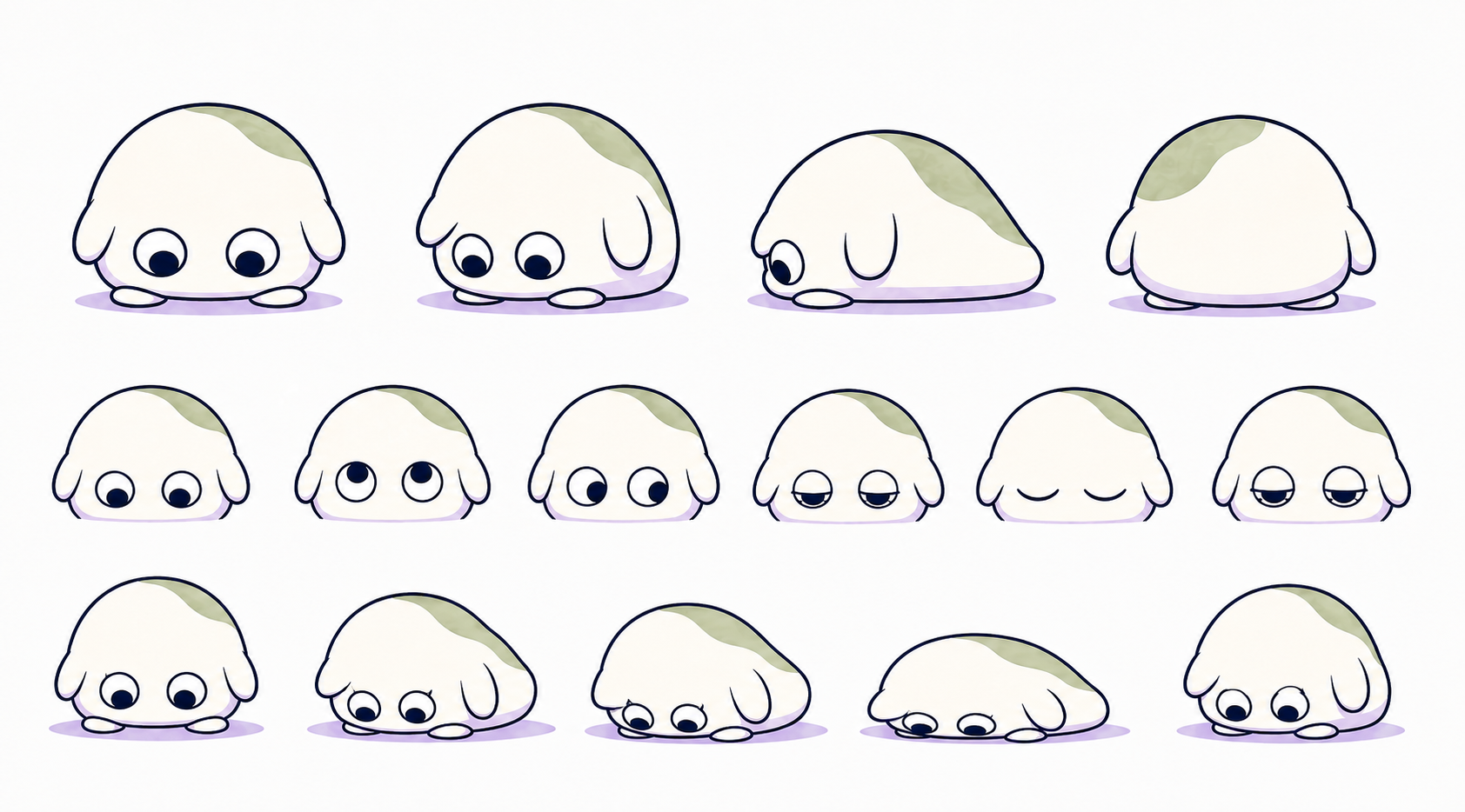 Unazukisugi 6-state official expression and pose sheet